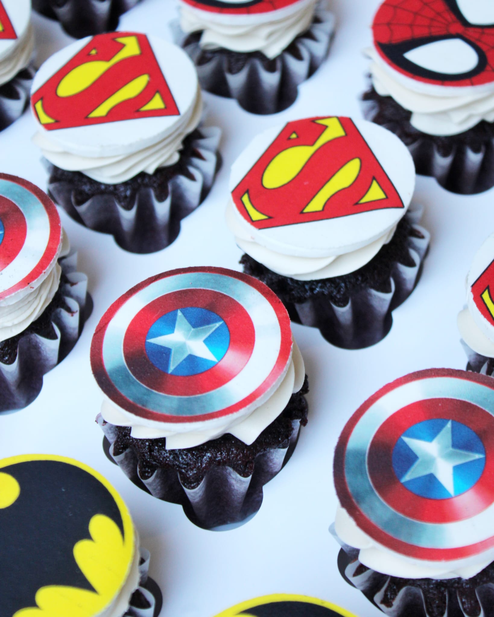 Avengers Themed Cupcakes1 Avengers Themed Cupcakes - Image 1
