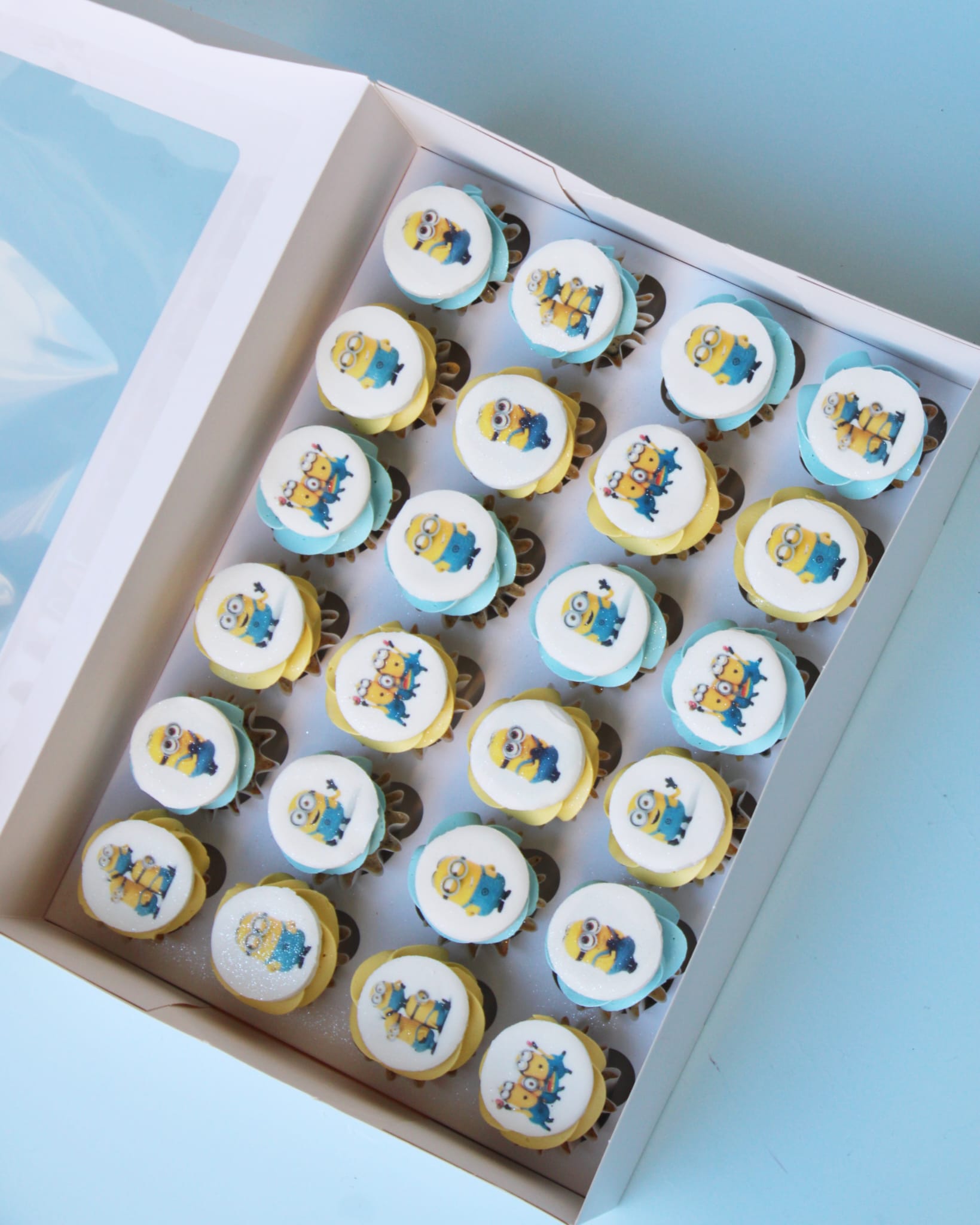 Minion Themed Cupcakes Minion Themed Cupcakes - Image 1